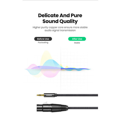UGREEN AV182 (20244) 3.5mm Male to XLR Female Audio Cable - 2M