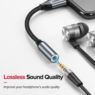 UGREEN AV142 USB Type-C to 3.5mm Female Cable Converter 10CM #30632