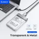 ORICO TX25C3-GY 2.5 inch Type-C Transparent Enclosure