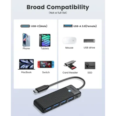 ORICO PAPW4A-C3 PW Series 4-Port USB Type-C HUB