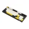 PC POWER K98 Gaming RGB Mechanical Keyboard (Keycap White & Black + Yellow)
