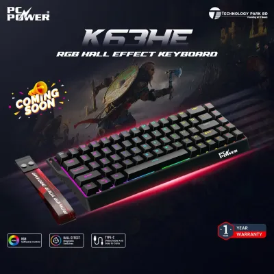 PC Power K63 HE RGB Hall Effect Keyboard