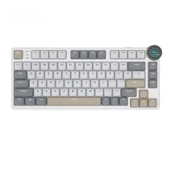 Royal Kludge N80 Low-Profile Tri-Mode RGB Mechanical Keyboard Pearly Dawn
