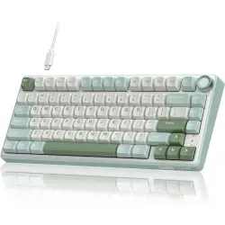 Royal Kludge RK R75 RGB Hot-Swappable Silver Switch Mechanical Keyboard