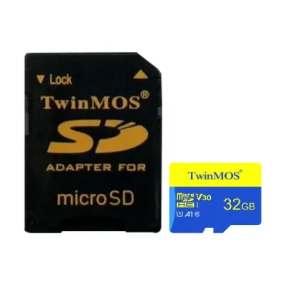 Twinmos 32GB MicroSDHC U3 Class 10 V30 A1 Memory Card Twinmos 32GB MicroSDHC U3 Class 10 V30 A1 Memory Card