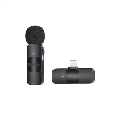 BOYA BY-V1 Ultracompact 2.4GHz Wireless Microphone System for iOS Device