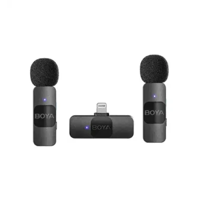 BOYA BY-V2 Ultracompact 2.4GHz Wireless Microphone System for iOS Device