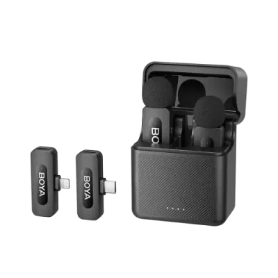 Boya BY-V3 Combo 2.4GHz Dual Channel Wireless Microphone System