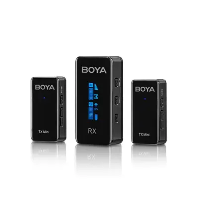 Boya BY-XM6-S2 Mini 2.4GHz Dual-Channel Wireless Microphone System
