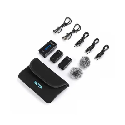 Boya BY-XM6-S2 Mini 2.4GHz Dual-Channel Wireless Microphone System