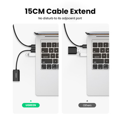 UGREEN US205 (30143) USB 2.0 External Sound Adapter - White