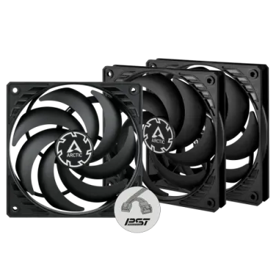 Arctic P12 Slim PWM PST 120 mm 3 Pack Casing Fan