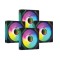Pc Power Irish Infinity BK 4 in 1 Argb Fan F40