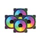 Pc Power Irish Spectrum Bk 4 in 1 Argb Fan F20