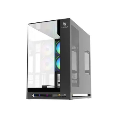 T-Wolf AKUMA ARGB Curved ATX Gaming Casing with Display