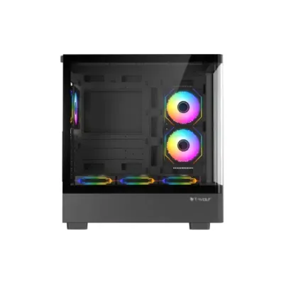T-Wolf Spector ARGB Curved ATX Gaming Casing with Display