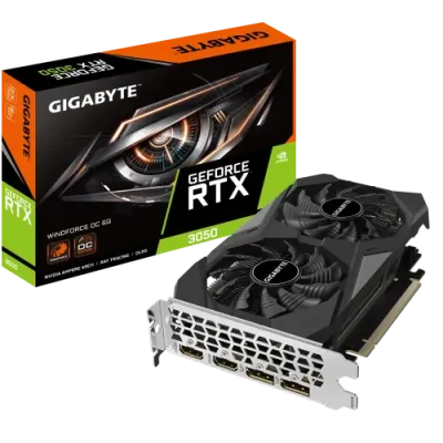 GIGABYTE GeForce RTX 3050 WINDFORCE OC 6GB GDDR6 Graphics Card