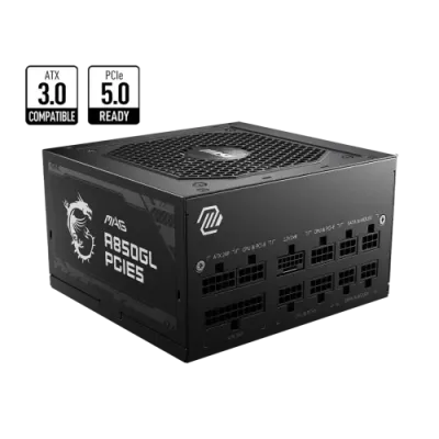 MSI MAG A850GL PCIE5 850W 80 Plus Gold Full Modular Power Supply