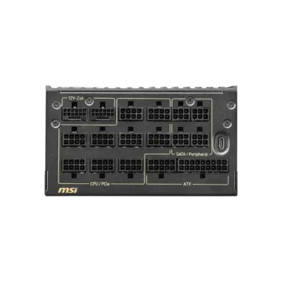 MSI MEG Ai1600T PCIE5 1600W 80 Plus Titanium Fully Modular Power Supply