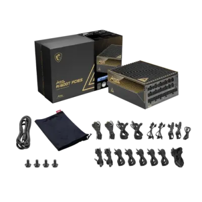 MSI MEG Ai1600T PCIE5 1600W 80 Plus Titanium Fully Modular Power Supply