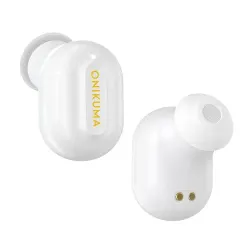 Onikuma T20 Gaming Wireless Earbuds White