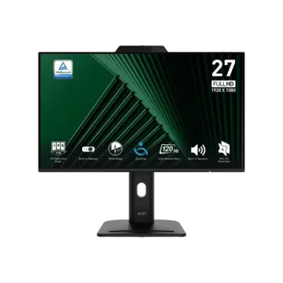 MSI PRO MP272PMG 27" 120Hz FHD Business Monitor With Built in Webcam